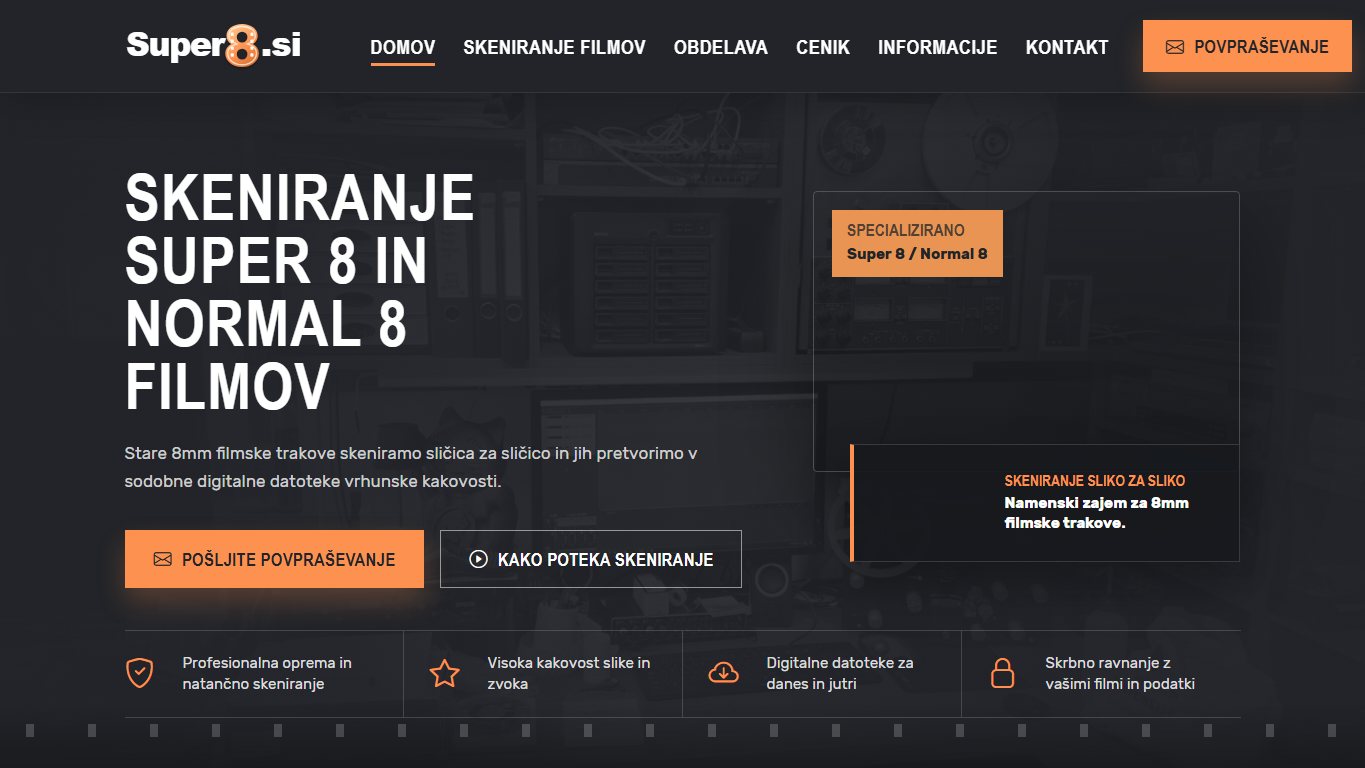 Screenshot spletne strani super8.si